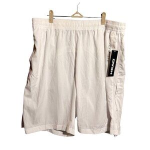 NWT Head Slim Fit Break Point Tennis Shorts Men X-Large White Elastic Waist